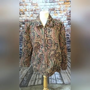 Vintage BonWorth Zipper Blazer Jacket Shoulder Pads (030054-200)